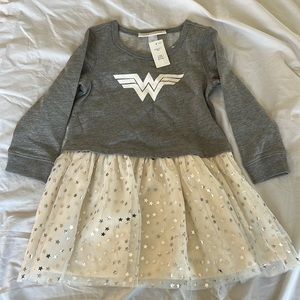 Gap toddler dress with tulle skirt. Wonder Woman. Size 3T